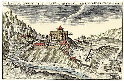 
Le Chteau Saint-Jacques, gravure de Claude Chastillon 1600
